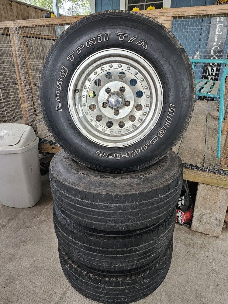 15 Inch Aluminum Ranger Rims Tires Goes Free With The Rims