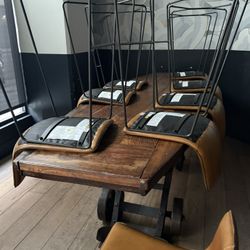 Industrial Wood & Iron Dining Table + 14 Modern 