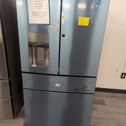 GE Profile 27.9 Cu.Ft Smart 4 Door French Refridgerator W/ Door In Door. 1 Year Warranty.