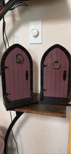 Gothic Arch Door Bookends Set of 2