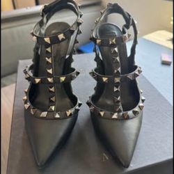 Valentino Black Studded Heels