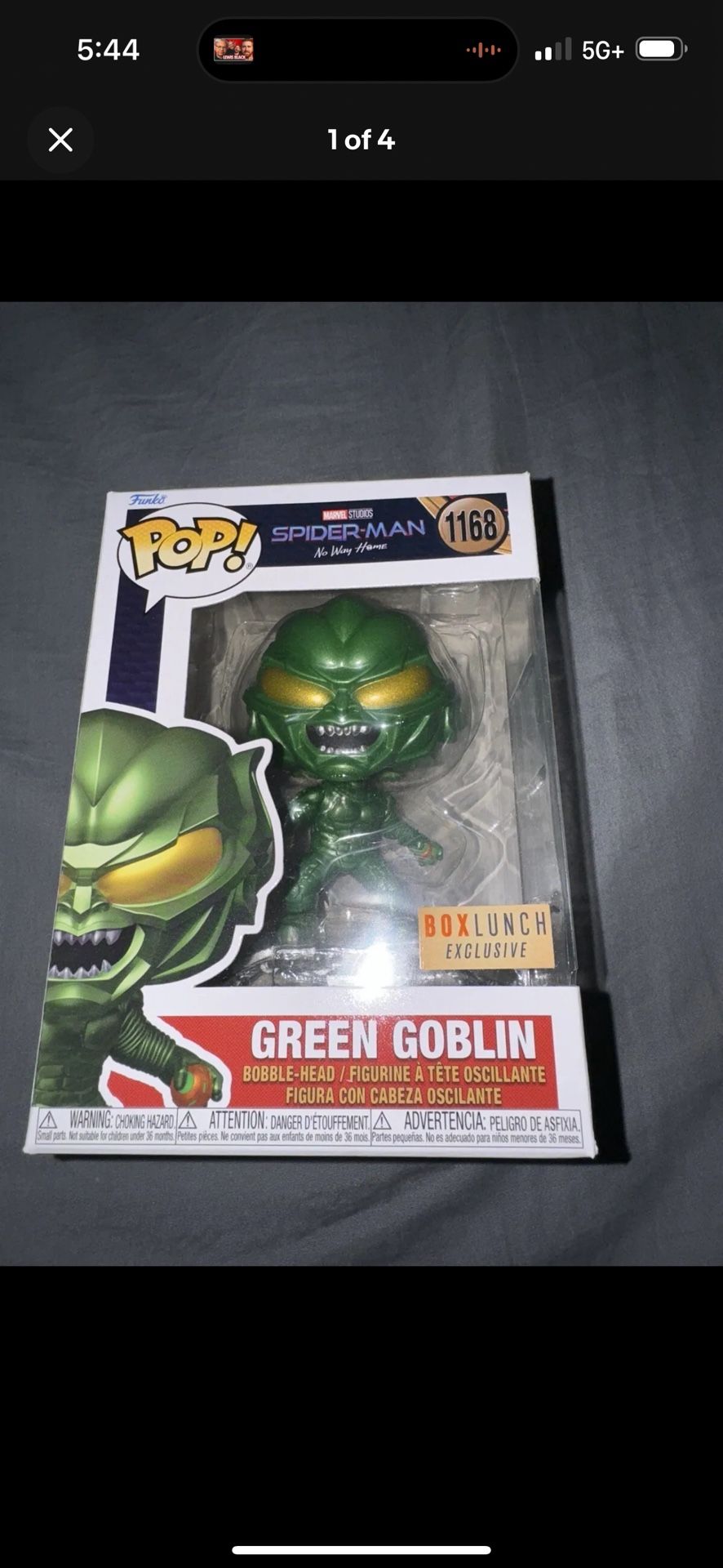 Funko Pop! Marvel #1168 Green Goblin (Metallic) (Box Lunch Exclusive)