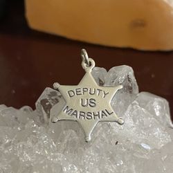 Sterling Silver Deputy Charm/pendant
