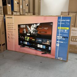 75” SAMSUNG CRYSTAL DU7200 4K HDR SMART TV