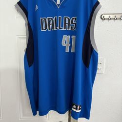 Dirk Nowitzki #41 Dallas Mavericks NBA Adidas Jersey