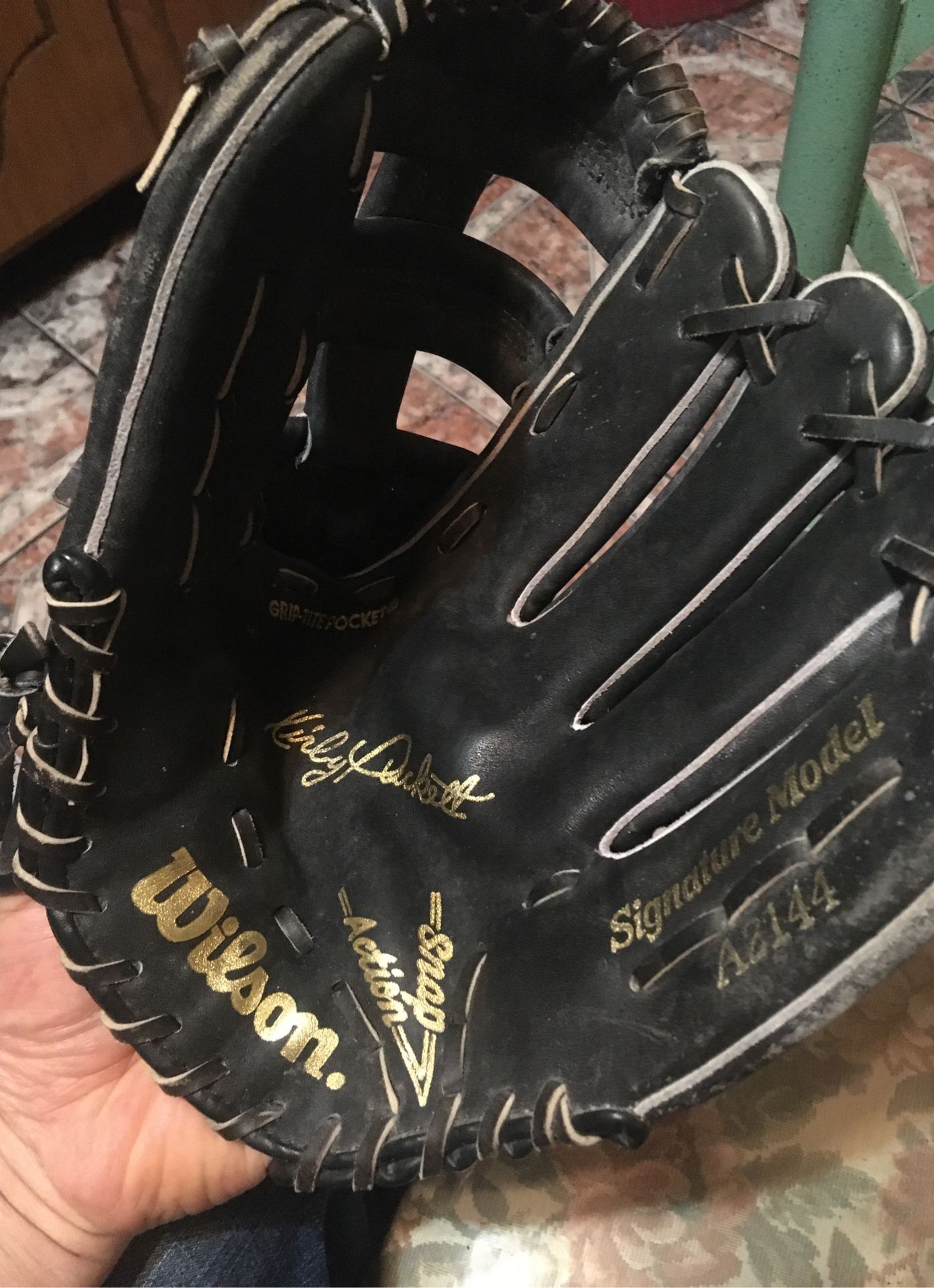 Wilson baseball mint looks like a softball all leather size 12