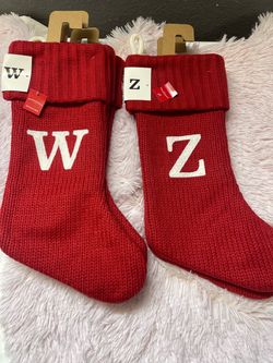 Knit Monogram Christmas Stocking Red - Wondershop