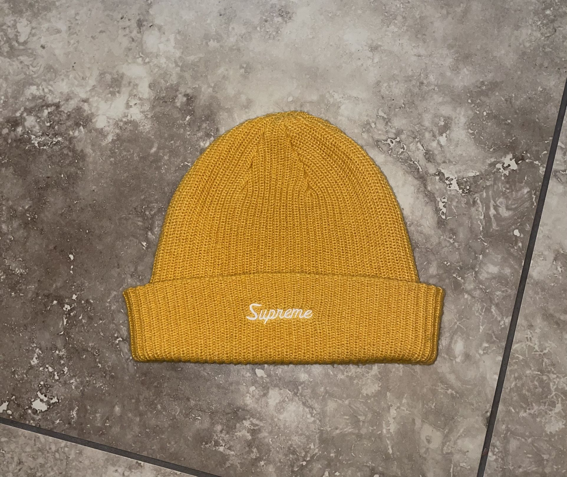 Supreme Loose Gauge Beanie Yellow