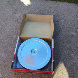 Painted gray Edelbrock style air conditioner