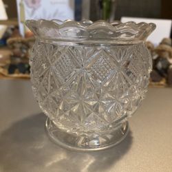 Small Glass Candle Holder