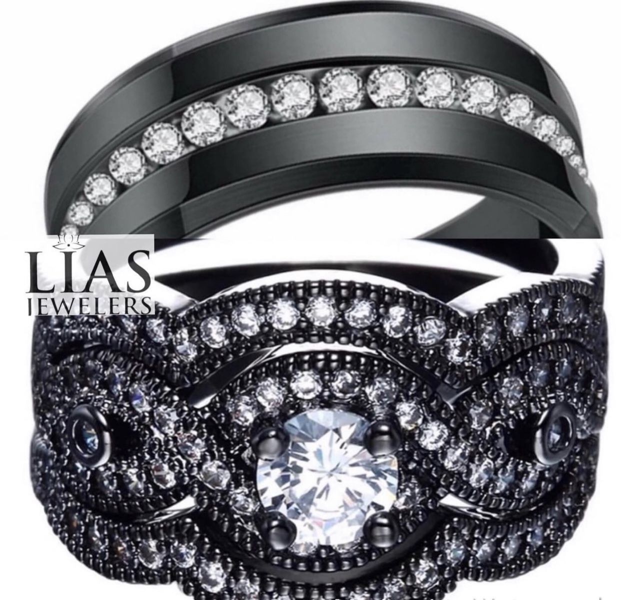 New Wedding Ring Set His And Hers