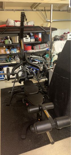 Powertec Home Gym Multi-Station Workout Machine + Weights