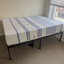 Full size mattress and bed frame