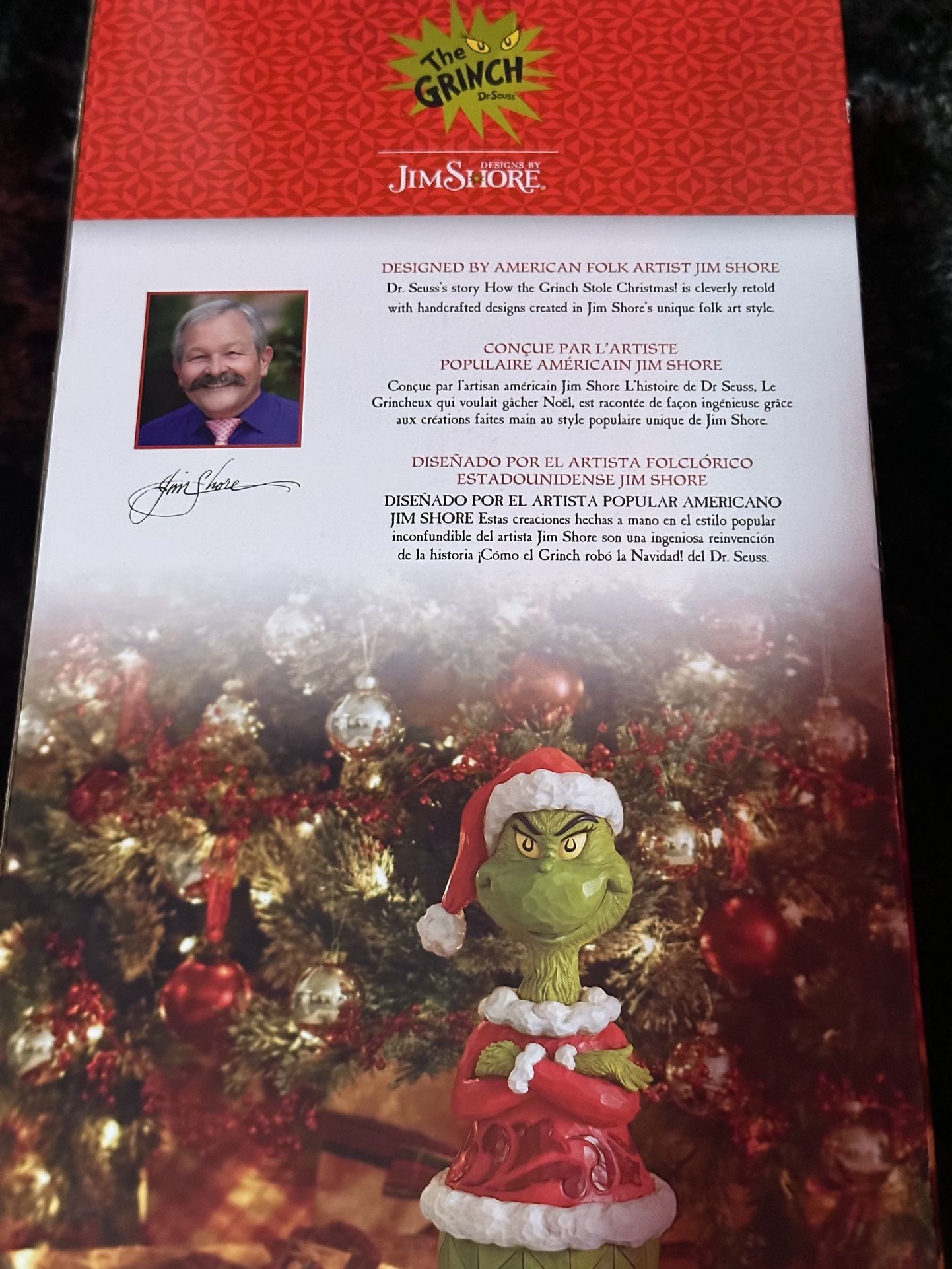 The Grinch - Jim retailer Shore 20” door greeter - NEW - unopened box