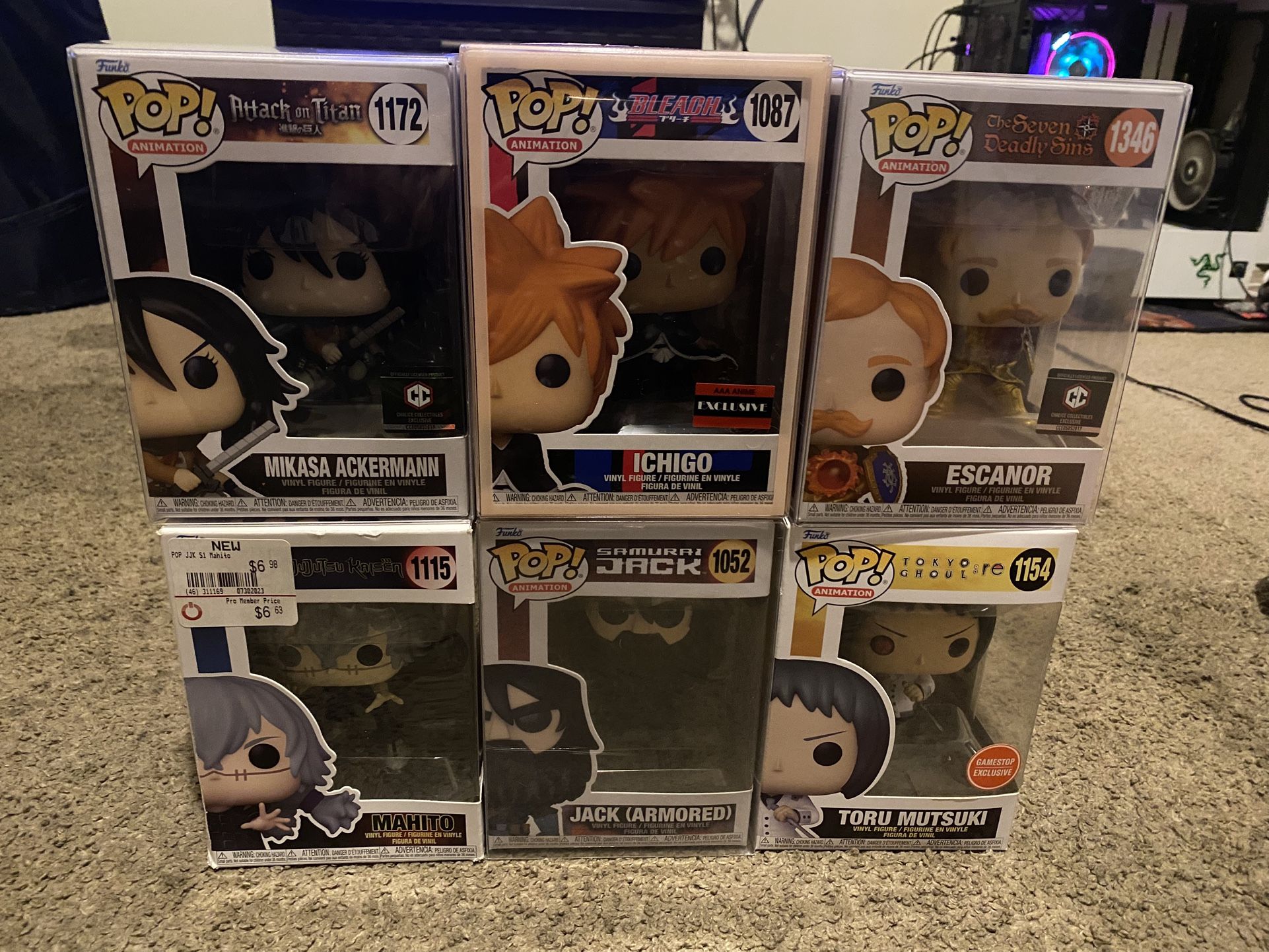 Funko Pop Lot Anime Bundle 