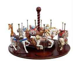 1988 Franklin Mint Treasury Of Carousel Art By William Manns 12 Piece Carousel With Original Boxes

