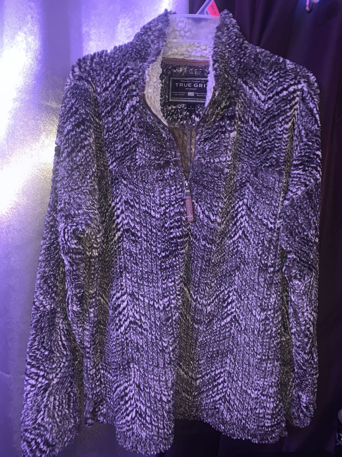 The Original Frosty Tipped 1/2 Zip Pullover By True Grit Sherpa Men