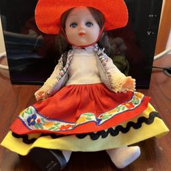 Vintage Harris, 1970s Small Doll Of Nations 8” Doll. Mexico #137.