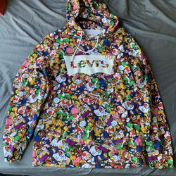 Limited edition Levi's x Super Mario Graphic Pullover Hoodie – Power Up. Size “Small” for $200 or best offer