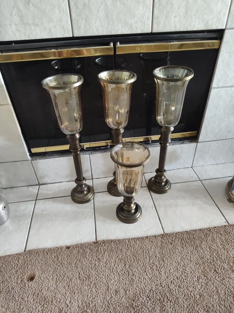 4 Tall Table Top Candle Sticks