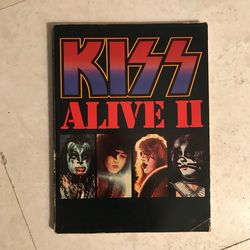 KISS band Vintage 1977 Alive II Songbook