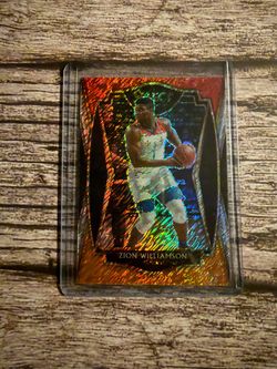 Zion Williamson Holo Refractor Basketball Card