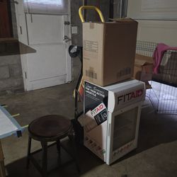 Free - new portable toilet, mini fridge,  lamp, etc.