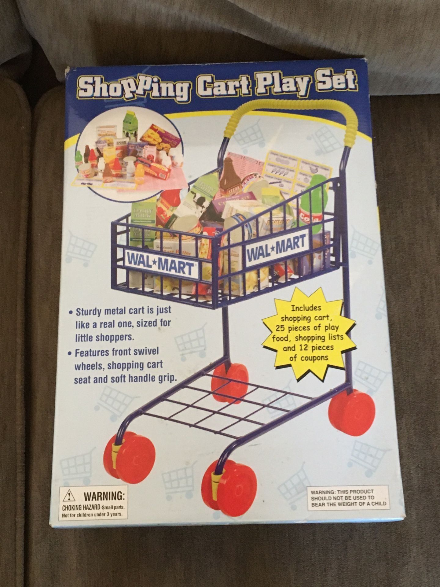 New Walmart Shopping Cart Play Set With Play Food