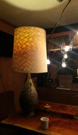 Large lamp table lamp 4 feet tall not wood