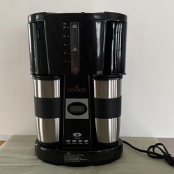 Gevalia WS-O2AT Programmable Coffee Maker for Two with 2 Stainless Mugs