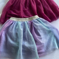 Jumping Bean Girls Purple and Teal/Purple Scooter Skirts Size 5