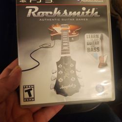 Firm Like New PS3 ROCKSMITH authentic Guitar Games 