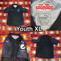 Chivas de Guadalajara Puma Away Black Jersey 2017/18 Youth Size XL Dry Cell