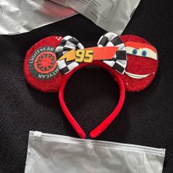 Mouse Ears Headband (Lighting McQueen)