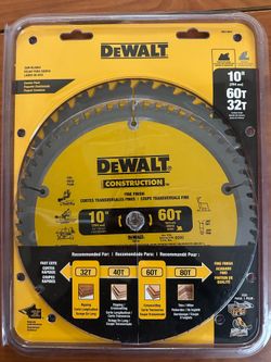 (4) BRAND NEW - DeWalt 10” Saw Blade Sets - $25 each set.
