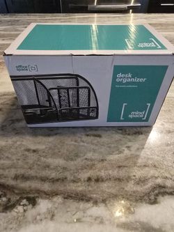 Mesh Desk Organizer, Desktop Office Supplies Multi-Functional Caddy