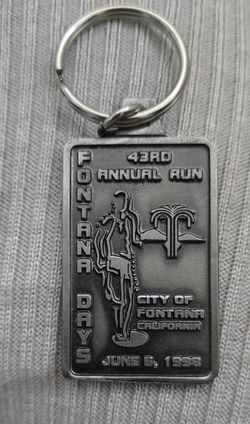 Fontana Dry Run Memorial Keychain 