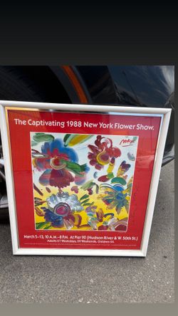 1988 Singed Peter Max Framed Poster