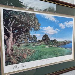 Noble Powell Pebble Beach Golf Print – Artist Proof – Signed & Framed