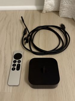 Apple TV 4K 3rd Gen (Latest) 128GB Wi-Fi + Ethernet (A2843) – Excellent - Inc. Remote, Power & HDMI