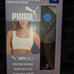 Puma 2 Pack Seamless Square Neck Sports Bras 