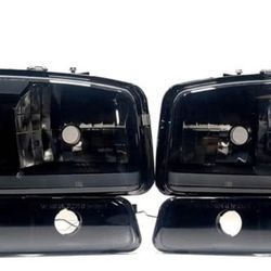 HEADLIGHTS FOR 99-07 GMC SIERRA/YUKON PAIR LED DRL