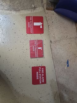 Fire Extinguisher Signs NEW