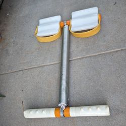 Vintage Resistance Exercise Spring Trainer Rowing Pull Up Workout 70s Retro 80s 
