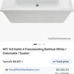 Bathtub Freestanding White