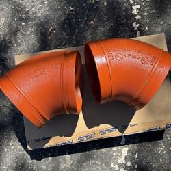 (2) LEDE XGQT011L Short Radius Elbow 45 Grooved