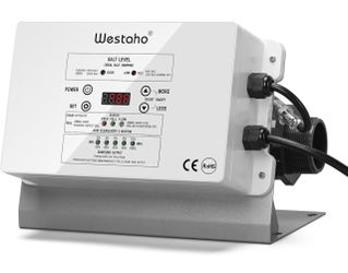 Saltwater Pool System, Westaho Salt Chlorine Generator with USA Titanium Cell for Above Ground Pools Up to 15,000 Gallons, Compatible with Intex Pool,
