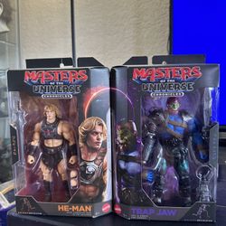 MASTERS OF THE UNIVERSE HE-MAN &TRAP JAW