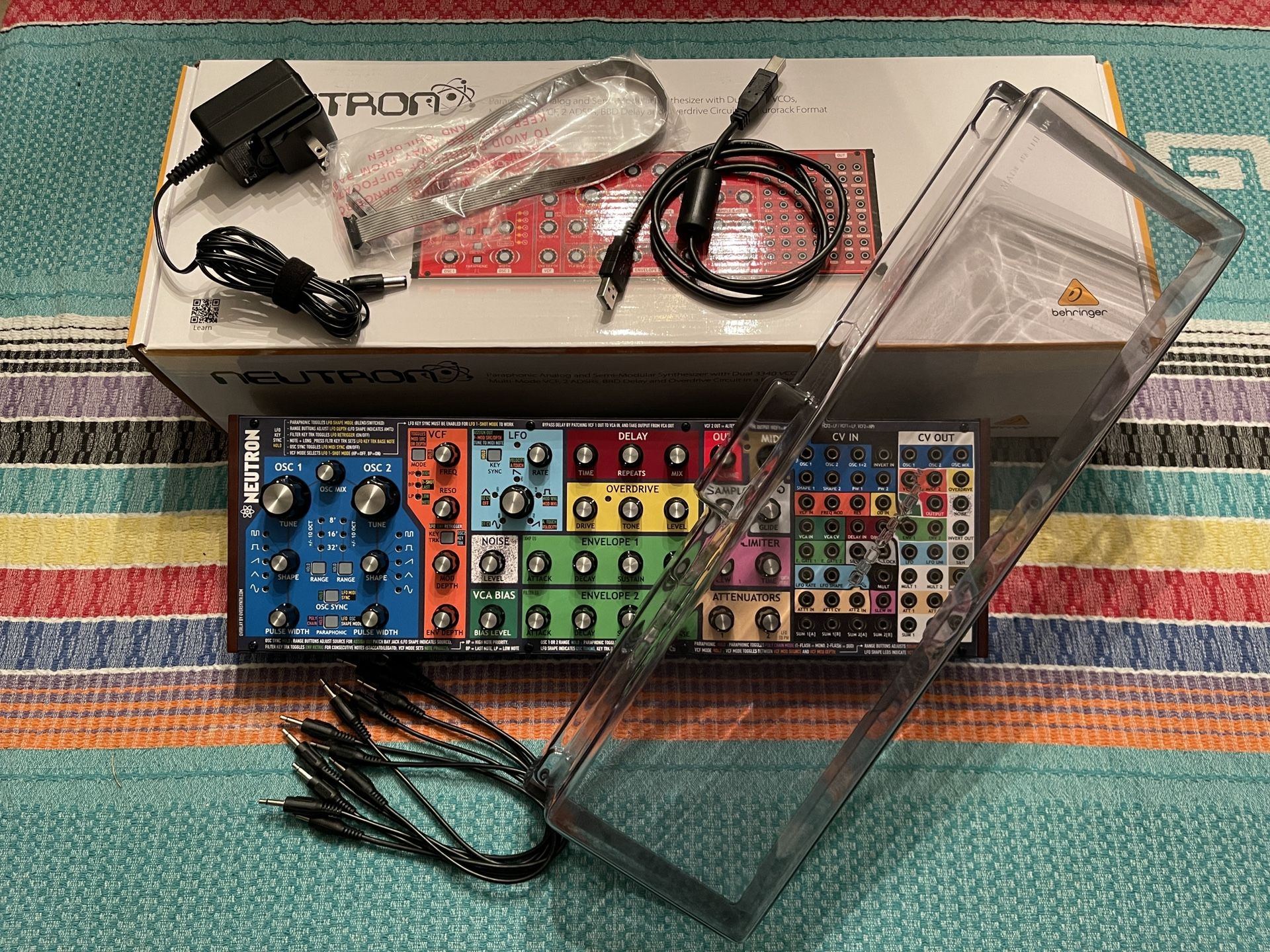 Behringer Neutron Semi-Modular Analog Synth with Decksaver and