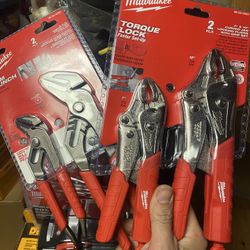 New milwaukee Vise Grip And channel Lock Set 50$